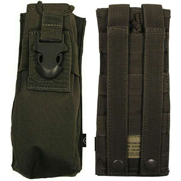 POUZDRO SECURITY NA VYSÍLAČKU MOLLE Modular9x20x5cm OLIV